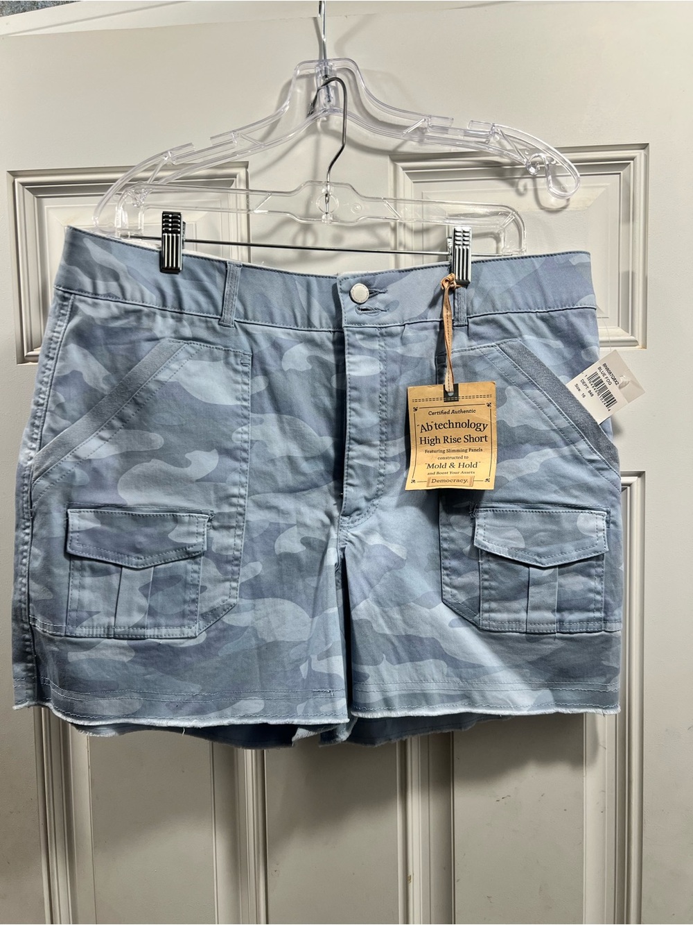 Democracy Light Blue Camo Cargo Shorts